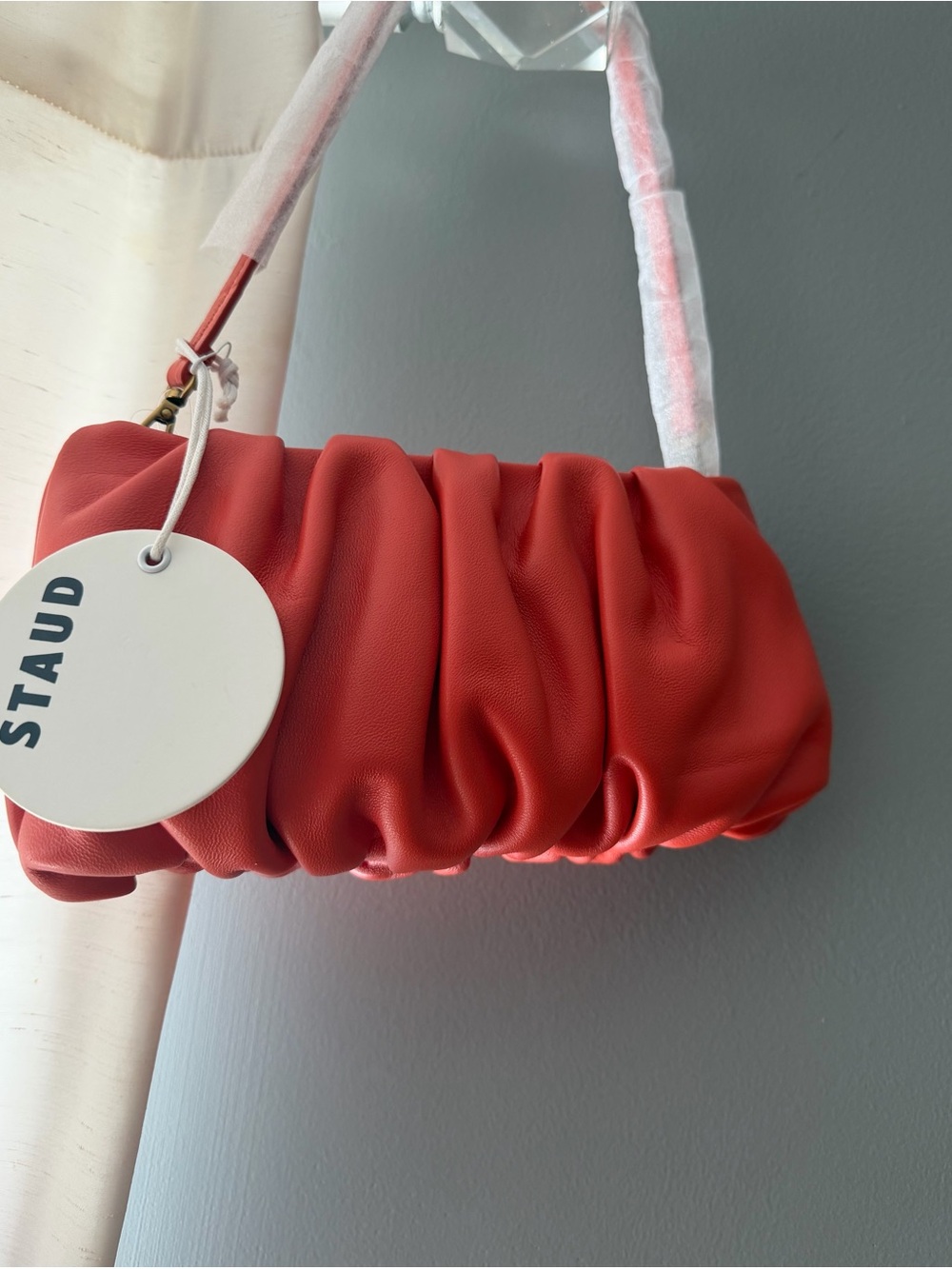 STAUD Bean convertible Ruched bag